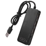 3 Port Usb 2.0 Hub External 7.1Ch Sound Card Headset Microphone Adapter For Pc