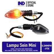 Lampu Sein-Sen-Ritting-Riting Mini-Set Putih Model Mega Pro New Monoshock Bisa Untuk Semua Jenis Mot