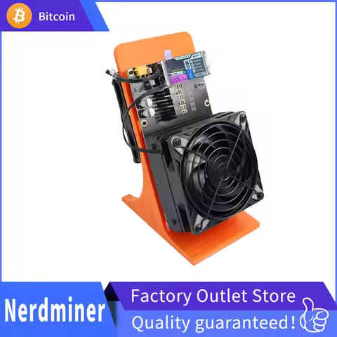 NerdMinerQaxe++ 6TH/s ASIC Bitcoin Miner 100W Low Noise Lottery Solo Miner Crypto Rig Powerful SHA-2