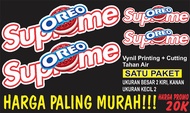 Sticker Oreo Supreme Printing Cutting isi 4 Stiker