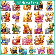 【HF】Winnie the Pooh 26 Letter Pictures 5D DIY Diamond Painting Kit Cosmic Cross Diamond Embroidery P