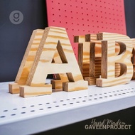 KAYU Custom Raised Wooden Letters 8CM