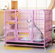 全城熱賣 - 貓籠狗籠寵物籠（粉色雙門+天窗（加橫樑）125*95*110cm）