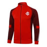 Flamenco Red Long-Sleeved Jacket Football Training Suit Jersey 2425 Suit Mens Spring And Autumn Spor
