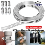 UQPYO Hose Clamp Strap, Adjustable Large Hose Clamps,  304 Stainless Steel Pipe Ducting Hose Clamp P
