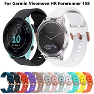 20MM Silicone Watchband For Garmin Forerunner 158 55 Vivoactive 3 Smartwatch Band Vivomove HR Strap