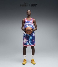 PUMA Basketball กางเกงขาสั้นบาสเก็ตบอลทรงหลวม PUMA x POKÉMON Mewtwo สำหรับผู้ชาย สีดำ - 63566101