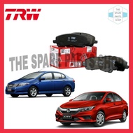 HONDA CITY TMO T9A CIVIC S5A SR4 VTEC INSIGHT ZE2 ZE3 CRZ XF1 FRONT TRW BRAKE PAD (GDB3375)