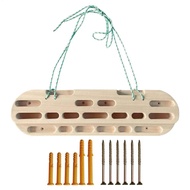 แบบพกพาปีนเขา Fingerboard Strength Rock Board Pull-up Rock Climbing Hangboard Grip Strengthener Clim