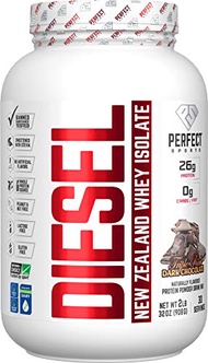 PERFECT SPORTS Diesel 100% New Zealand Whey Isolate - 2lbs Triple Rich Dark Chocolate