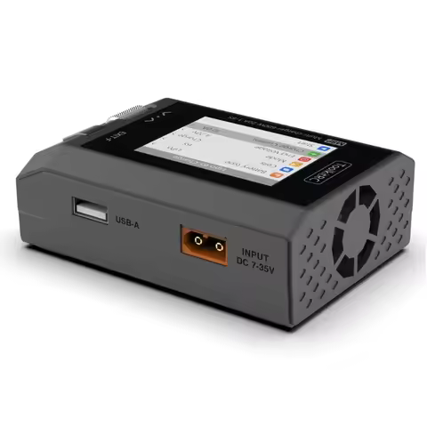 ToolkitRC M8P 600W 20A 2.4'' IPS LCD Multifunctional DC Balance Charger Discharger Compatible 1-8S L