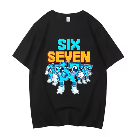High Quality Cotton 67 Six Seven Funny Italian Brainrot Boys Fashion Gaming Meme T-Shirt Gamer Gen A