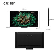 NEW | TCL TV C7K Premium QD-MiniLED TV | 55 65 75 inch | 144Hz VRR | Dolby Atmos/Vision | HDR 10+