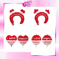 POKY - 6333 Indonesian Independence Balloons Indonesian Independence Day Balloons Indonesian Indepen