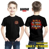 KATUN Bandar T-Shirts For Children With Praised Motifs, Don't Fly, Humiliated Byone Bang Version SG 