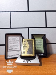 Zippo Gold Marlboro Emblem Edition Original With Seal orange