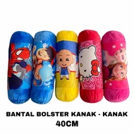 40CM Kids Cartoon Bolster Baby Bantal Peluk Kanak-Kanak Bantal Guling Budak Bantal Bayi Spiderman Fr