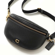 Beltbag COACH MINI cross-bags for women in black size 22 cm genuine leather