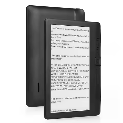 Ebook 7 Inch Optional Wifi Bt Ebook Reader 4/8/16 GB Option Quad Core A4 Ebook Reader