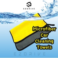 EZDRIVE Tuala Microfiber Kain Cuci Kereta Penyerap Air - High Water Absorption Car Cleaning Towels