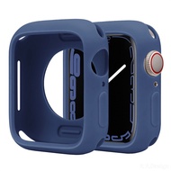 Soft Silicone Case for Apple Watch 7 6 SE 5 4 3 2 Cover Protection Shell for iWatch series 45MM 44MM