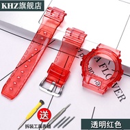 สายนาฬิกายางยืดน้ำแข็งสำหรับผู้ชายและผู้หญิง ชิ้นส่วนเสริมกลไกแบบติดเข็มขัดสำหรับ Casio G-Shock DW69