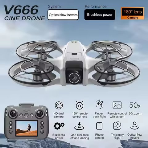 Gisaev Neo V666 mini Drone 4K Professional WIFI 5G Obstacle Avoidance Brushless Altitude Headless Mo
