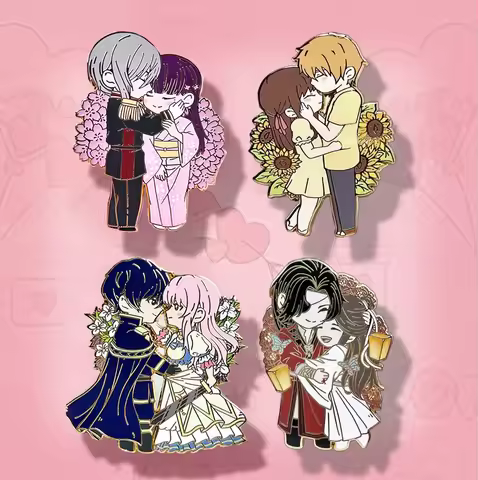 Anime charms: 《Sawako , Kazehaya》，《 Heaven Official's Blessing 》，《Fruits Basket》 enamel pins