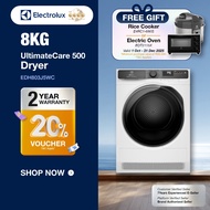 [𝐅𝐫𝐞𝐞 𝐈𝐧𝐬𝐭𝐚𝐥𝐥𝐚𝐭𝐢𝐨𝐧] Electrolux EDH803J5WC (8kg) UltimateCare 500 Heat Pump Dryer 2Years Warranty