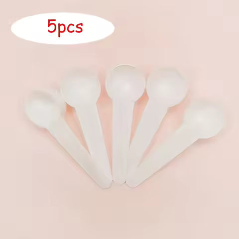 5pcs 10ml 5g Reusable Food Grade Spoon PP Plastic Measuring Scoop Measure Spoon Milk Coffee Teaspoon