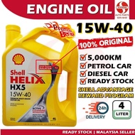 S2U Original Engine Oil Shell Helix HX5 15W40 SN CF A3 B3 4Liter Proton Perodua Toyota Honda Nissan 