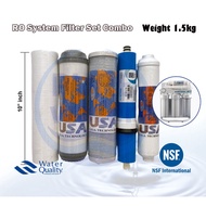 Olsmopure RO Undersink Reverse Osmosis RO Water Filter Cartridge Set RO Water Purifier for Drinking