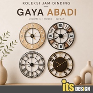 🌻Jam Dinding Besar Hiasan Retro Vintaj Jam Dinding Besi 40cm 50cm 60cm Classic Iron Clock 挂钟 壁钟