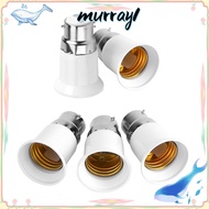 MURRAY 5pcs B22 to E27 Converter, Iron Copper Aluminum Universal B22 to E27 Adapter, Lighting Applia