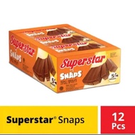 ROMA SUPERSTAR SNAPS CHOCOLATE WAFER [1 BOX CONTAINS 12 PACKS @28G] | CHOCOLATE SNAPS | SUPERSTAR SN