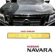 3D Nissan NAVARA Hood Emblem Pattern Sticker Guide 2015-2021
