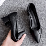 low heels chunky heels Stiletto 3cm black professional work shoes women's high heels office women's 