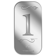 999 Pure Silver | 1g Number 1 Silver Bar