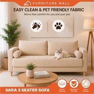 SKL Furniture SARA Pet Friendly Easy Clean 3 SEATERS SOFA/ /Waterproof Fabric