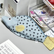 DonFish Small Fish Grouper Fish Pencil Case Funny Niche Stationery Bag Storage Creative Thickening