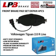 [Front Brake Pad] Volkswagen Beetle A5 Jeta 162/163 Polo 6R1/6C1/9N/MK5 Vento LPB Premium Semi Metal