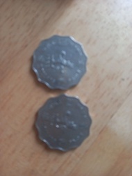 1980-1985 香港兩元硬幣兩枚