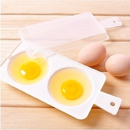 [Easy 2-Slot Microwave Egg Steamer] Cook 2 Eggs at Once for Steamed Eggs, Sunny-Side Up, or Water-Po