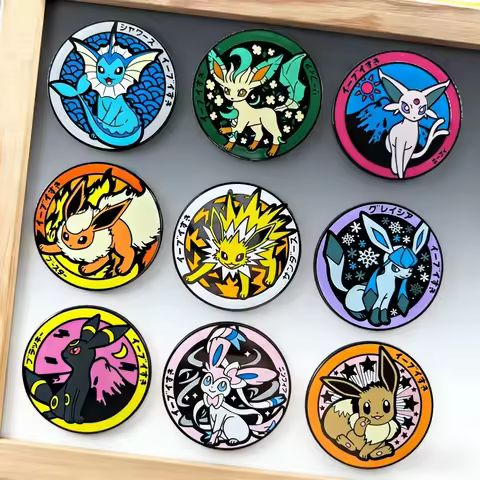 Pokemon Creativity Anime Brooch Cartoon Pikachu Enamel Pin Metal Badge Jewelry Clothing Backpack Fas