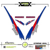 STRIPING SUZUKI CRYSTAL TUNE MOTIF X15 STICKER CRYSTAL TUNE CUSTOM STICKER ORIGINAL CRYSTAL MOTORCYC
