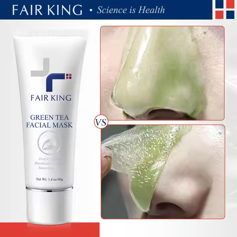 FAIR KING Green Tea Mask Blackhead Nose Oil Control Mask Deep Pore Cleansing Dirt and Blackhead Remo