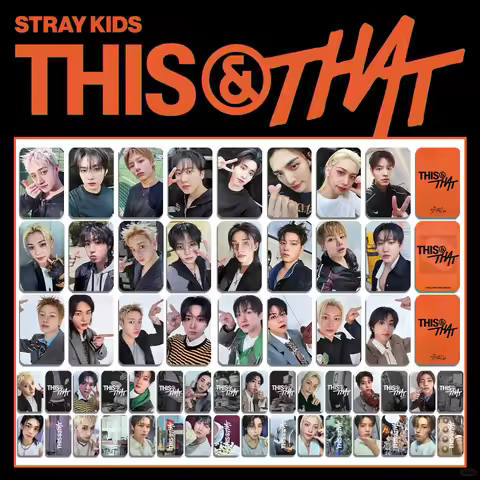 8PCS New SKZOO "THIS&THAT" S-Stray K-kids New Album Multiple Photo Cards LOMO Cards Toys Fan Collect
