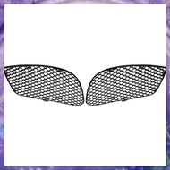 [P K A M] 1Pair Car Front Grille Grill Lower Bumper Fog Light Cover Trim Replacement Parts for E-Cla