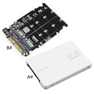 ✿ M.2 SSD to U.2 Adapter 2in1 M.2 NVMe and SATA-Bus NGFF SSD to PCI-e U.2 SFF-8639
