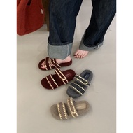 Fashion Women's Shoes 2025 Autumn Winter Fur Slippers Flat Thick-Soled Fur Shoes Women's Shoes